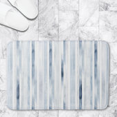 Minimalistische Waterverf Blue Stripe Pattern Badmat