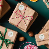 Minimalistische waterverf botanische begroeiing ronde sticker