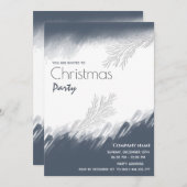 Minimalistische waterverf corporate kerstfeest kaart (Voorkant / Achterkant)