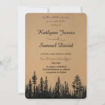 Minimalistische waterverf dennenboom berg