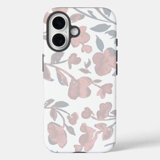 Minimalistische waterverf Floral Case-Mate iPhone Case (Achterkant)