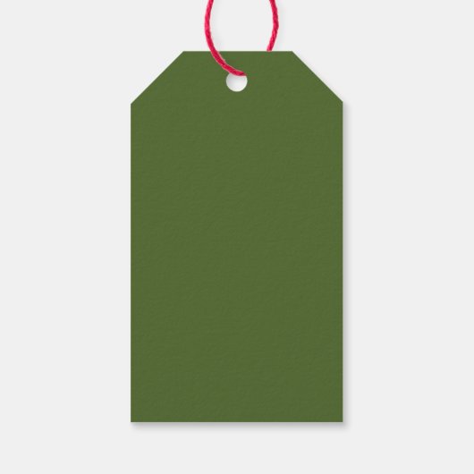 Minimalistische Waterverf gouden ster kerstboom Cadeaulabel (Achterkant)