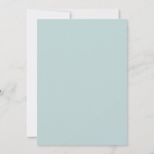 Minimalistische waterverf groen save the date (Achterkant)