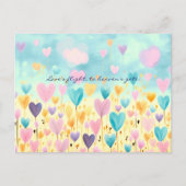 MINIMALISTISCHE WATERVERF HAND GETROKKEN VALENTIJN FEESTDAGENKAART (Voorkant)