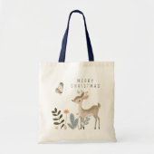 Minimalistische Waterverf herten en vlinders Tote Bag (Voorkant)
