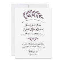 Minimalistische Waterverf Ink Branches Wedding