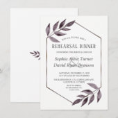 Minimalistische Waterverf Ink Foliage Repetitie Di Kaart (Voorkant / Achterkant)