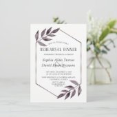 Minimalistische Waterverf Ink Foliage Repetitie Di Kaart (Staand voorkant)