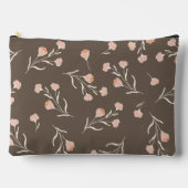 Minimalistische waterverf japanse bloem bruine moe etui (Voorkant)