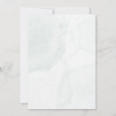 Minimalistische Waterverf Lavendel Bloemen Huwelij Kaart (Achterkant)