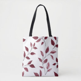 Minimalistische Waterverf Leaf Canvas tas