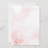 Minimalistische Waterverf meisje doop doop doop Kaart (Achterkant)