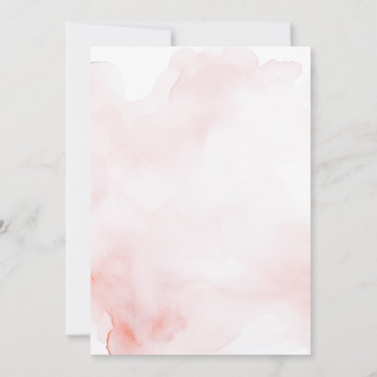 Minimalistische Waterverf meisje doop doop doop Kaart (Achterkant)