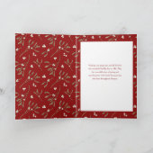 Minimalistische Waterverf Mistletoe Kerstfoto Feestdagen Kaart (Binnen)