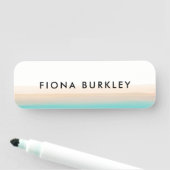 Minimalistische Waterverf penseelstreek Naamplaatje (In situ)