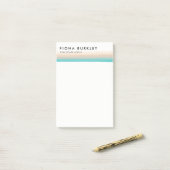 Minimalistische Waterverf penseelstreek Post-it® Notes (Op bureau)