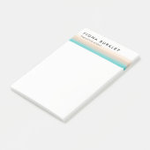 Minimalistische Waterverf penseelstreek Post-it® Notes (Schuin)