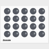 Minimalistische waterverf Prettige feestdagen snee Ronde Sticker (Vel)