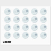 Minimalistische waterverf Prettige feestdagen snee Ronde Sticker (Vel)