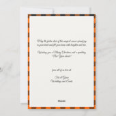 Minimalistische Waterverf Rendier Christmas Sinaas Feestdagenkaart (Achterkant)