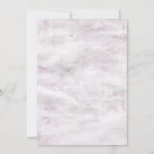 Minimalistische waterverf Roze Foto Save The Date (Achterkant)