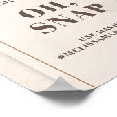 Minimalistische waterverf rozen aards neutraal oh  poster (Hoek)