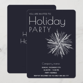 Minimalistische waterverf sneeuwvlok corporate vak kaart