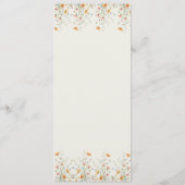 Minimalistische Waterverf Storybook Vrijgezellenfe Menu (Achterkant)