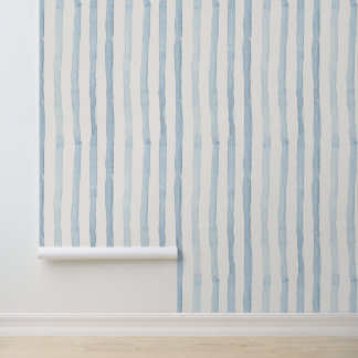Minimalistische Waterverf Stripes jongensbehang Behang