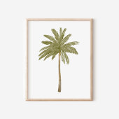 Minimalistische Waterverf Tropical Palm Tree Art Poster