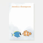 Minimalistische Waterverf Tropische Vis Post-it® Notes (Voorkant)