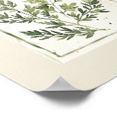 Minimalistische Waterverf varen laat botanisch Poster (Hoek)