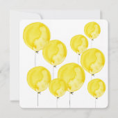 MINIMALISTISCHE WATERVERF VERJAARDAGSUITNODIGING V KAART (Achterkant)