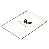 Minimalistische Waterverf Vlinder Logo Notitieboek (Linkerzijde)