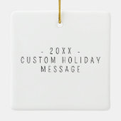 Minimalistische Waterverf vogels Keramisch Ornament (Achterkant)