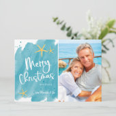 Minimalistische Waterverf voor elke kerstkaart (Staand voorkant)