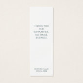 Minimalistische Waterverf Zakelijke vakantie Promo Mini Visitekaartjes (Achterkant)