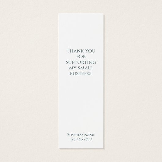 Minimalistische Waterverf Zakelijke vakantie Promo Mini Visitekaartjes (Achterkant)