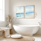 Minimalistische Waterverf Zeegezicht Print 1 van 3