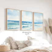 Minimalistische Waterverf Zeegezicht Print 3 van 3