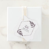 Minimalistische Waterverfinkt Blad Diamant Huwelij Bedankjes Labels (In situ)