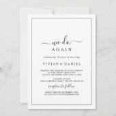 Minimalistische We Do Again-verbintenisvernieuwing Kaart (Voorkant)