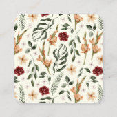 Minimalistische websitebehuizing met groene QR-cod Informatiekaartje (Achterkant)