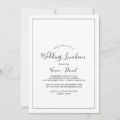 Minimalistische weddenschap kaart (Voorkant)