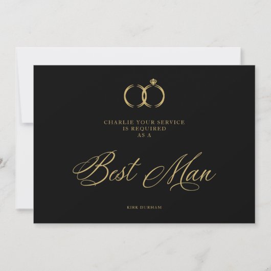 Minimalistische weddenschappen Beste man Luxury (Voorkant)