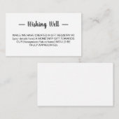 Minimalistische weddenschappen informatiekaartje (Voorkant / Achterkant)