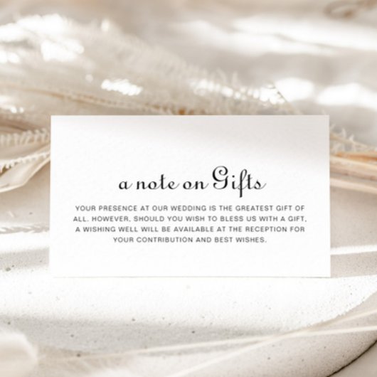 Minimalistische weddenschappen informatiekaartje