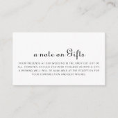 Minimalistische weddenschappen informatiekaartje (Voorkant)