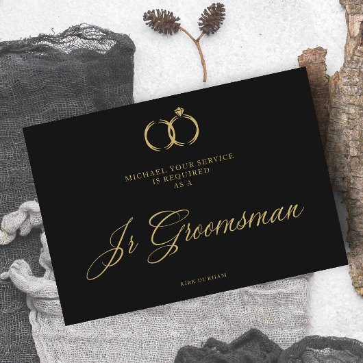 Minimalistische weddenschappen Jr Groomsman Luxury