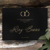 Minimalistische weddenschappen Ring Bearer Luxury